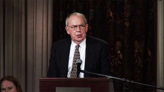 2010 Arkansas Preservation Awards - John Gill at the podium © Pryor Center for Arkansas Oral and Visual History, University of Arkansas