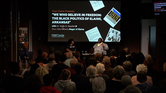 Pryor Center Presents "We Who Believe in Freedom - The Black Politics of Elaine, Arkansas" with Mayor Lisa Gilbert and Dr. Najja K. Baptist © Pryor Center for Arkansas Oral and Visual History, University of Arkansas