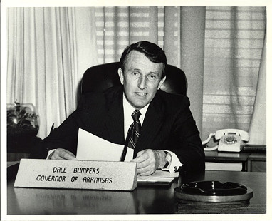 Governor Dale Bumpers at his desk © Special Collections, University of Arkansas Libraries, Fayetteville