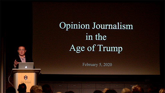 Pryor Center Presents Alex Kingsbury - Opinion Journalism in the Age of Trump © Pryor Center for Arkansas Oral and Visual History, University of Arkansas