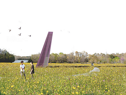 A rendering by Hagen Rushing, a landscape architecture student in the Fay Jones School of Architecture and Design.   © Fay Jones School of Architecture and Design