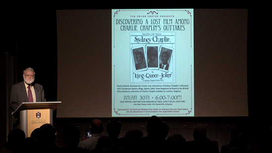 Pryor Center Presents Frank Scheide: Discovering a Lost Film among Charlie Chaplin's Outtakes © Pryor Center for Arkansas Oral and Visual History, University of Arkansas