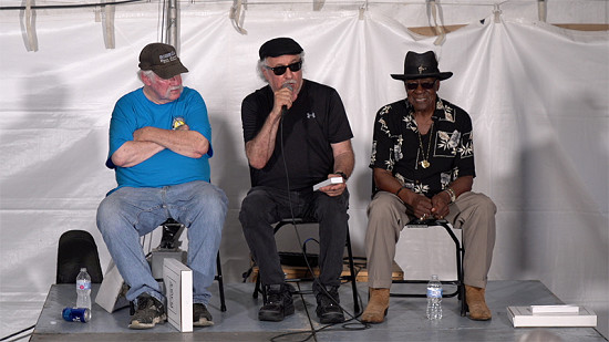 Still frame from Pryor Center video recording of Warm Up Wednesday at King Biscuit Blues Festival; Helena, Arkansas, 2018 © Pryor Center for Arkansas Oral and Visual History, University of Arkansas