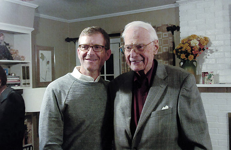 Monsignor John O'Donnell (right) © Pryor Center for Arkansas Oral and Visual History, University of Arkansas