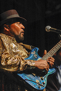 James “Super Chikan” Johnson performs at the Arkansas Blues and Heritage Festival; 2006 © Eric Gorder 2006; egorder@gmail.com