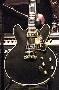 Close-up of Lucille, B.B. King’s guitar, on the stage at the Arkansas Blues and Heritage Festival; 2010 © Eric Gorder 2010; egorder@gmail.com