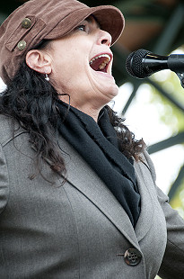 Reba Russell performs on the main stage at the Arkansas Blues and Heritage Festival; 2009 © Eric Gorder 2009; egorder@gmail.com