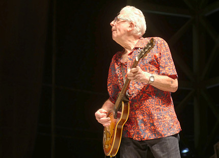 John Mayall performs at the King Biscuit Blues Festival; Helena, Arkansas, 2016 © Pryor Center for Arkansas Oral and Visual History, University of Arkansas