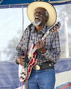 Robert Finley performs at the King Biscuit Blues Festival; 2016 © Eric Gorder 2017; egorder@gmail.com