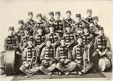 Arkansas Cadet Band, <i>Cardinal Yearbook</i>, 1897 © Photo courtesy of Razorback Marching Band