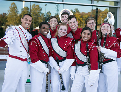 Razorback Band members, Fall, 2018 © Photo courtesy of Karen Schwartz